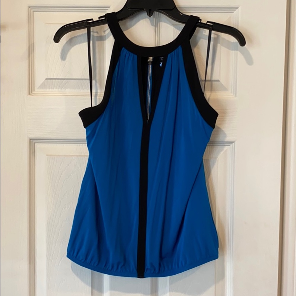 Bebe Blue and Black top size Medium